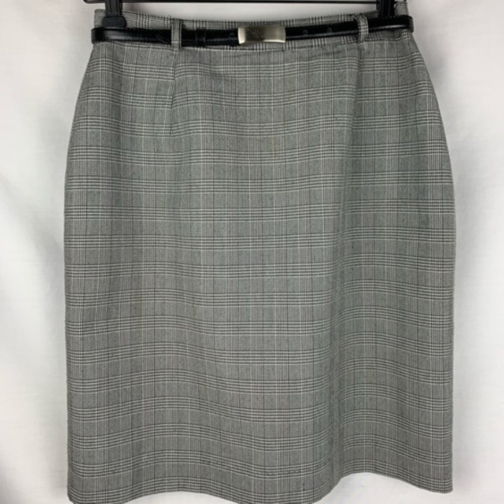 Worthington square plaid/Houndstooth skirt 8P